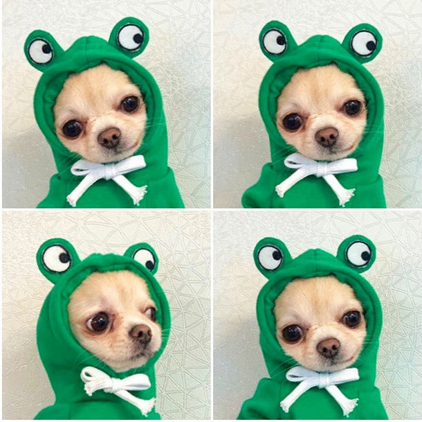 Cute Fruit Pet Hoodie - Winter Warm Fleece Costume for Small Dogs & Cats